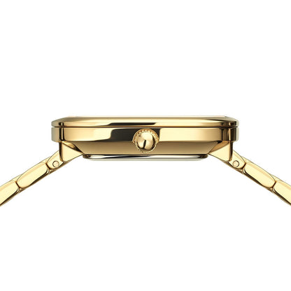 Bering Classic Polished Gold Black Dial