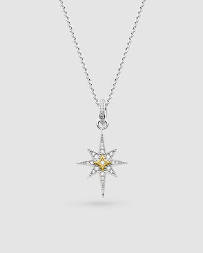 Kit Heath Céleste North Star Golden Two-Tone Midi Necklace