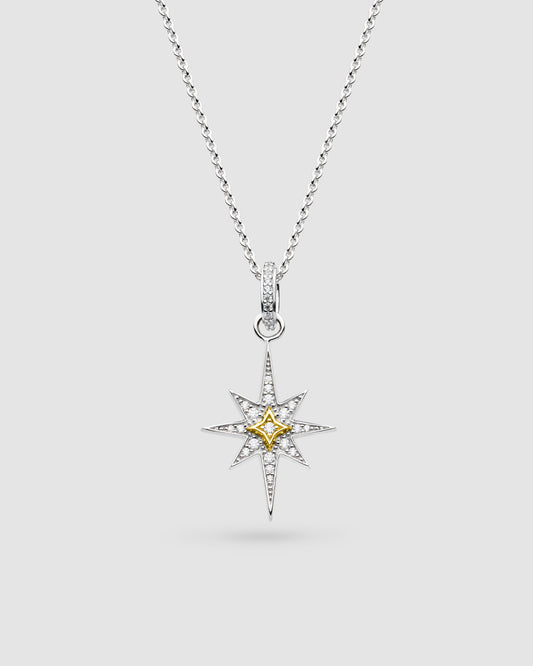 Kit Heath Céleste North Star Golden Two-Tone Midi Necklace