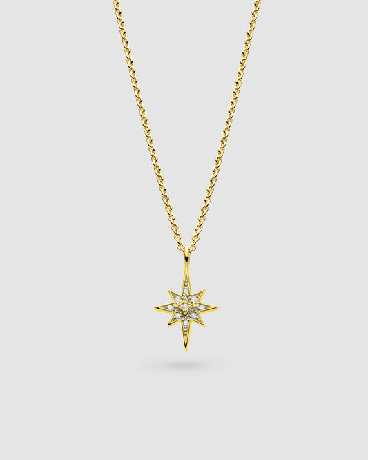 Kit Heath Céleste North Star Golden Petite Necklace