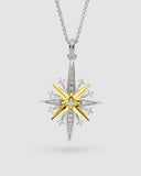 Kit Heath Céleste North Starburst Golden Two-Tone Grande Slider Necklace