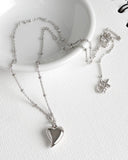 Kit Heath Desire Kiss Midi Heart Ball Chain Necklace