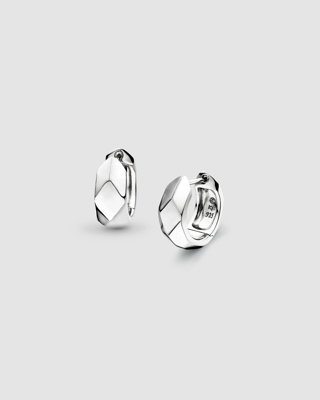 Kit Heath Glint Geo Wide Hoop Earrings