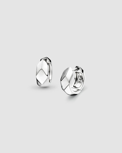Kit Heath Glint Geo Wide Hoop Earrings