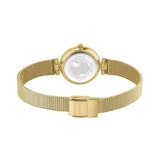 Bering Ladies Gold Plate Mesh Bracelet Watch