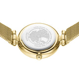 Bering Ladies Gold Plate Mesh Bracelet Watch
