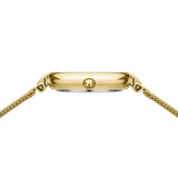 Bering Ladies Gold Plate Mesh Bracelet Watch