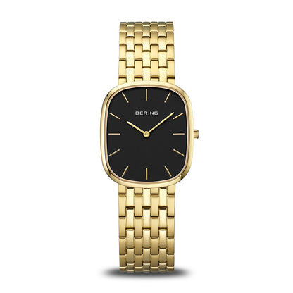 Bering Classic Polished Gold Black Dial