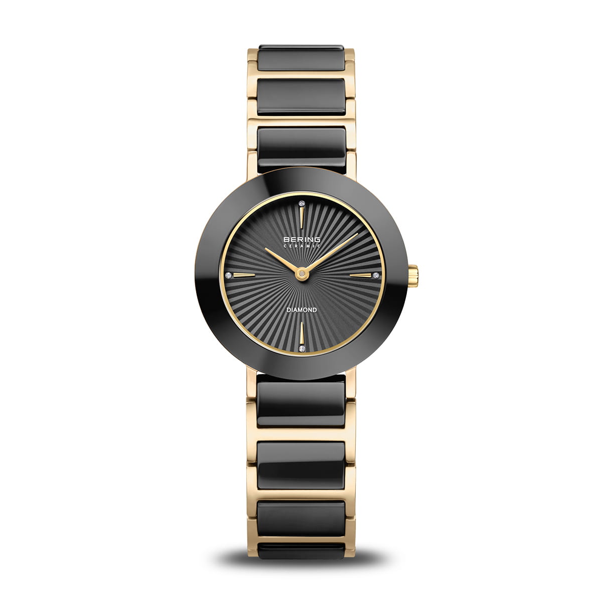 Bering Black Ceramic Polished Gold
