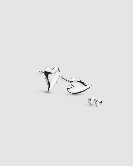 Kit Heath Desire Kiss Mini Heart Stud Earrings
