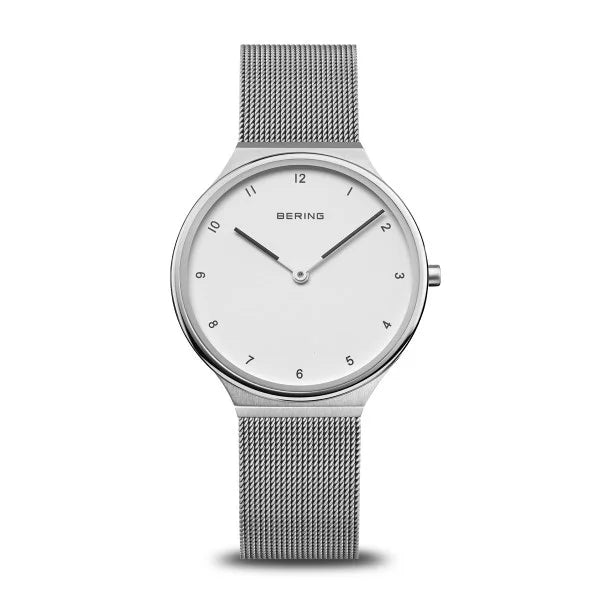 Bering Ladies Ultra Slim | polished/brushed silver | Mesh Bracelet