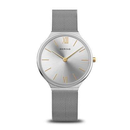 Bering Ultra Slim | brushed silver | Mesh Bracelet Watch