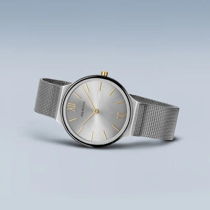 Bering Ultra Slim | brushed silver | Mesh Bracelet Watch