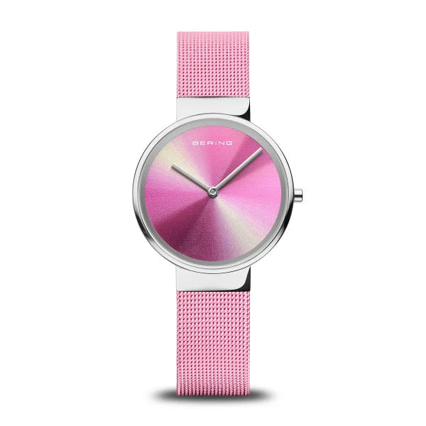 Bering Classic Aurora | polished silver | Mesh Bracelet Watch