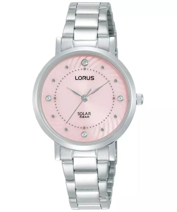 Lorus Ladies Solar Watch- Pink Dial
