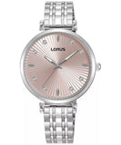 Lorus Ladies Pink Dial Bracelet Watch