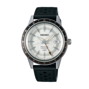 Seiko Presage  Automatic'Stone' Style 60s Road Trip GMT 41mm Gents Watch