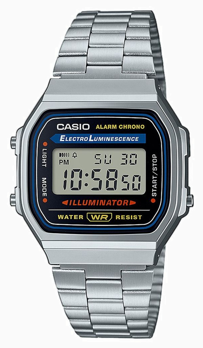 Casio Vintage Stainless Steel Bracelet Digital Watch