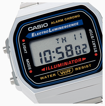 Casio Vintage Stainless Steel Bracelet Digital Watch