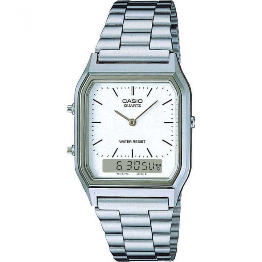 Casio Analogue & Digital S/Steel B/W