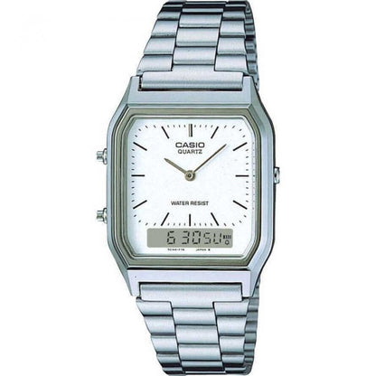 Casio Analogue & Digital S/Steel B/W