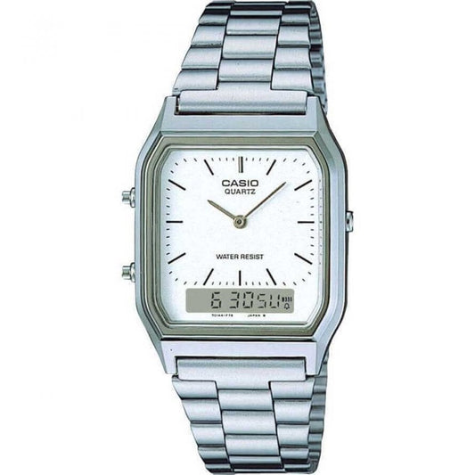 Casio Analogue & Digital S/Steel B/W