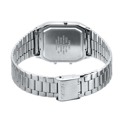 Casio Analogue & Digital S/Steel B/W