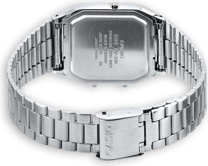 Casio Analogue &  Digital S/Steel B/W