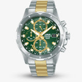 Lorus Green Dial Solar Chronograph Men's Watch