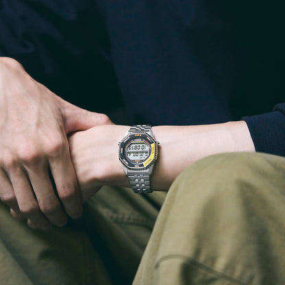 Seiko Digital Watch in Black & Yellow