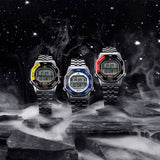 Seiko Digital Blue & Grey Bracelet Watch