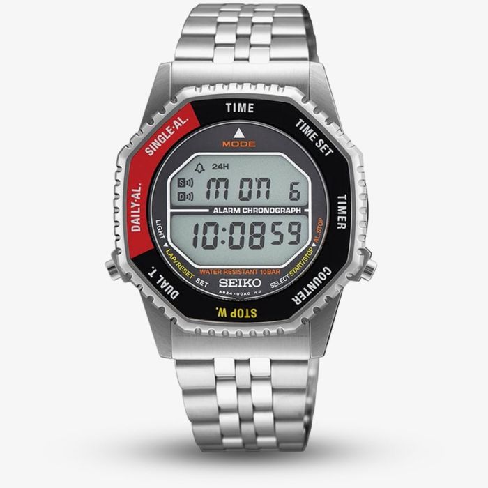 Seiko Digital Watch in Red & Black