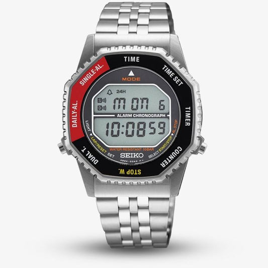 Seiko Digital Watch in Red & Black