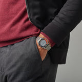 Seiko Digital Red & Black Bracelet Watch