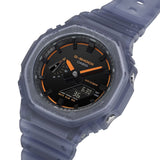 G Shock Smoked Light Black Dial Blue Resin Strap Watch