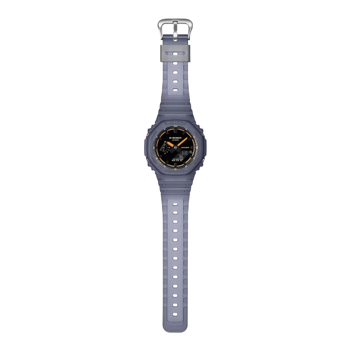 G Shock Smoked Light Black Dial Blue Resin Strap Watch