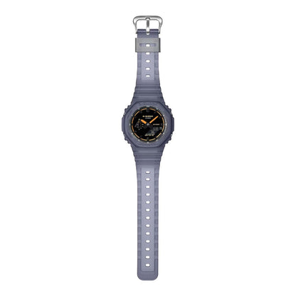 G Shock Smoked Light Black Dial Blue Resin Strap Watch
