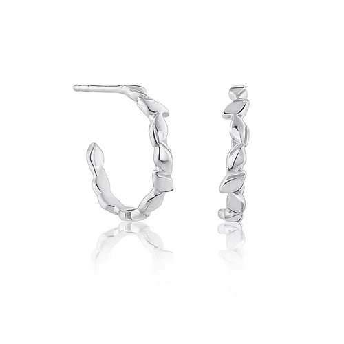 Lustre & Love Signature Hoop Earrings in Sterling Silver