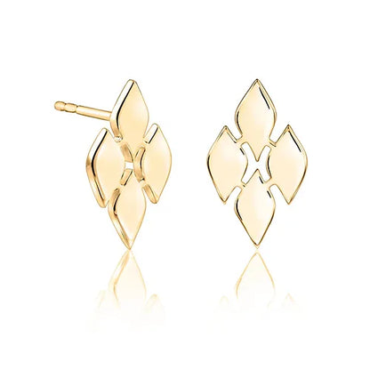 Lustre & Love Thalia Stud Earrings in Gold Vermeil