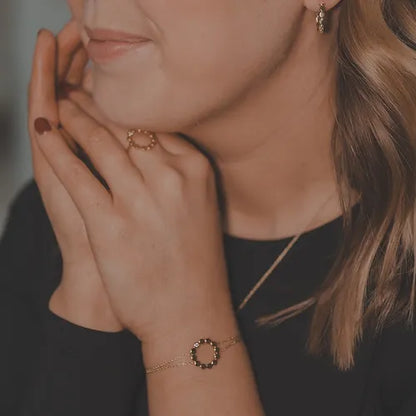 Lustre & Love Circles Bracelet in Gold Vermeil