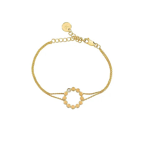 Lustre & Love Circles Bracelet in Gold Vermeil
