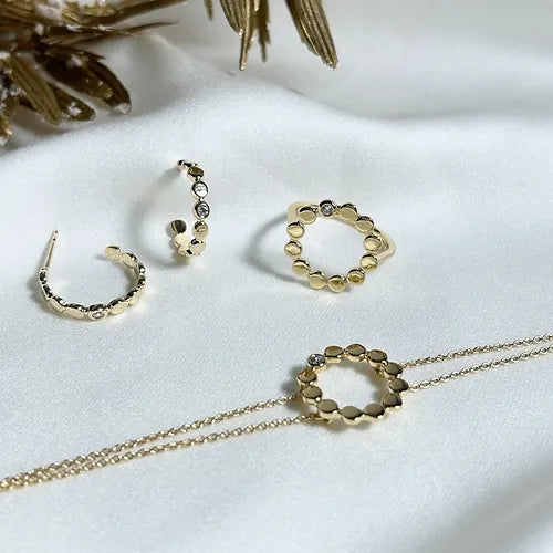 Lustre & Love Circles Ring in Gold Vermeil