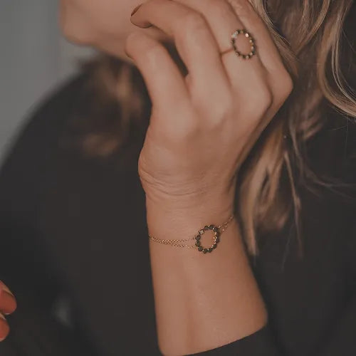 Lustre & Love Circles Bracelet in Gold Vermeil