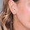 Lustre & Love Circles Climber Earrings in Sterling Silver