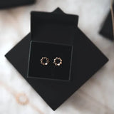 Lustre & Love Circles Stud Earrings in Gold Vermeil