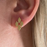 Lustre & Love Thalia Stud Earrings in Gold Vermeil