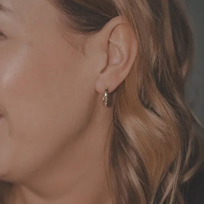 Lustre & Love Circles Hoop Earrings in Gold Vermeil
