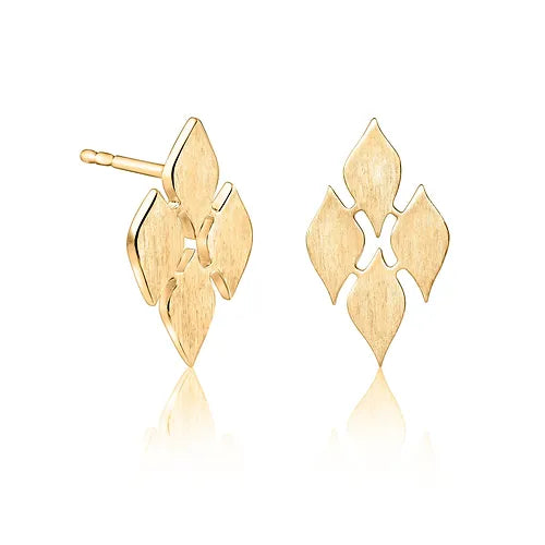 Lustre & Love Thalia Stud Earrings in Gold Vermeil