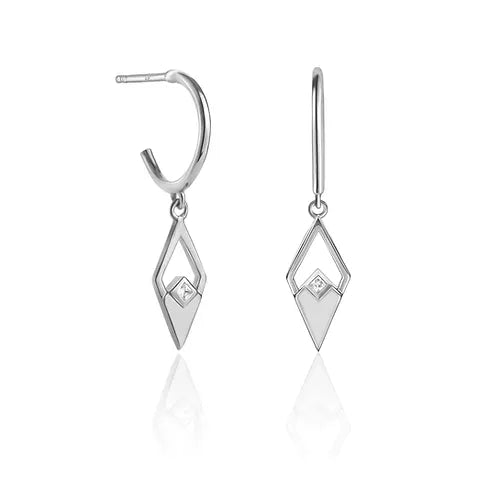 Lustre & Love Shine On Drop Earrings in Sterling Silver