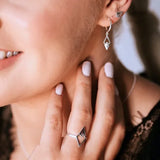 Lustre & Love Shine On Drop Earrings in Sterling Silver